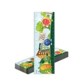 Fruit and Veggie Bookmark Rulers