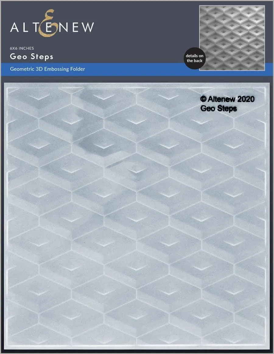 Geo Steps 3D Embossing Folder