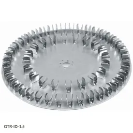 Globe Scientific Tube Holder Disk for use with GTR-ID Series Tube Rotators, 60-Place Disk, for 1.5mL Microcentrifuge Tubes