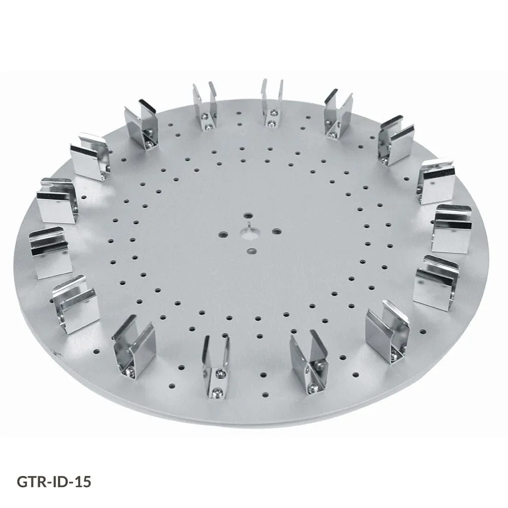 Globe Scientific Tube Holder Disk for use with GTR-ID Series Tube Rotators, 60-Place Disk, for 1.5mL Microcentrifuge Tubes