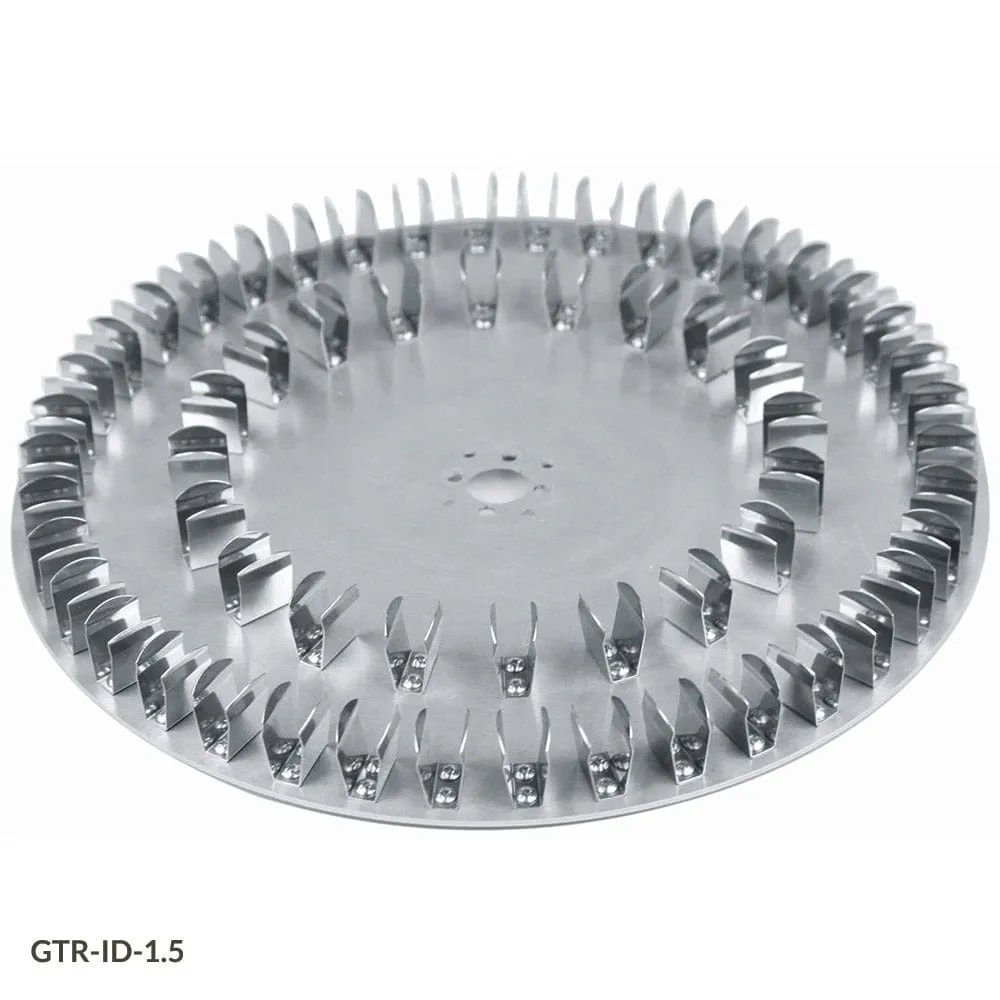 Globe Scientific Tube Holder Disk for use with GTR-ID Series Tube Rotators, 60-Place Disk, for 1.5mL Microcentrifuge Tubes