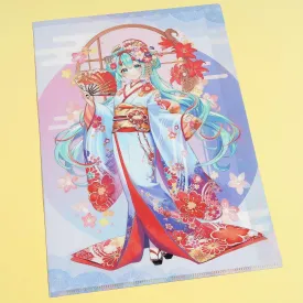 Hatsune Miku Kyoto Maiko Clear Folder