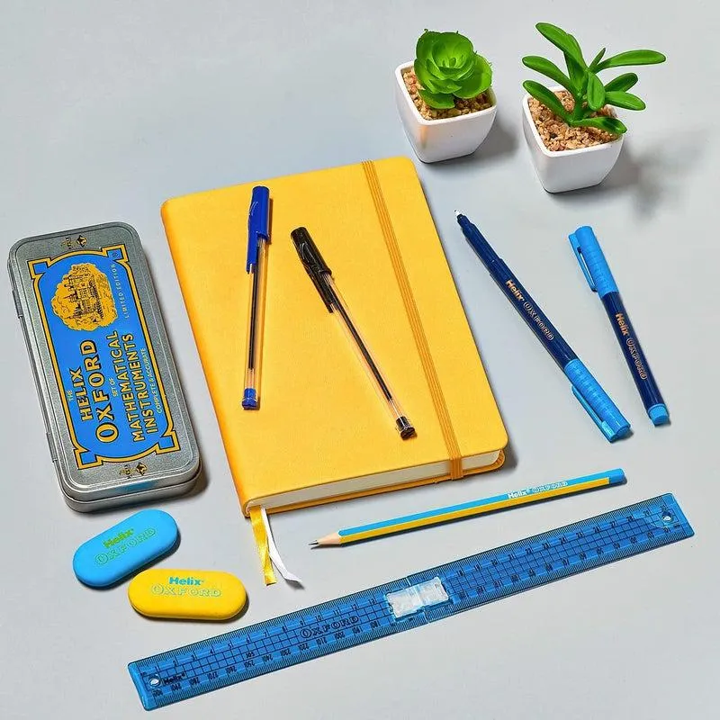 Helix - Oxford 17 piece Complete Student Stationery Set - Blue