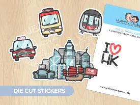 Hello Hong Kong Die cut stickers