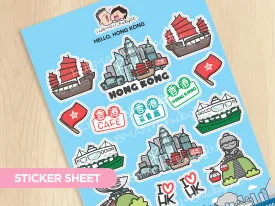 Hello, Hong Kong Sticker Sheet