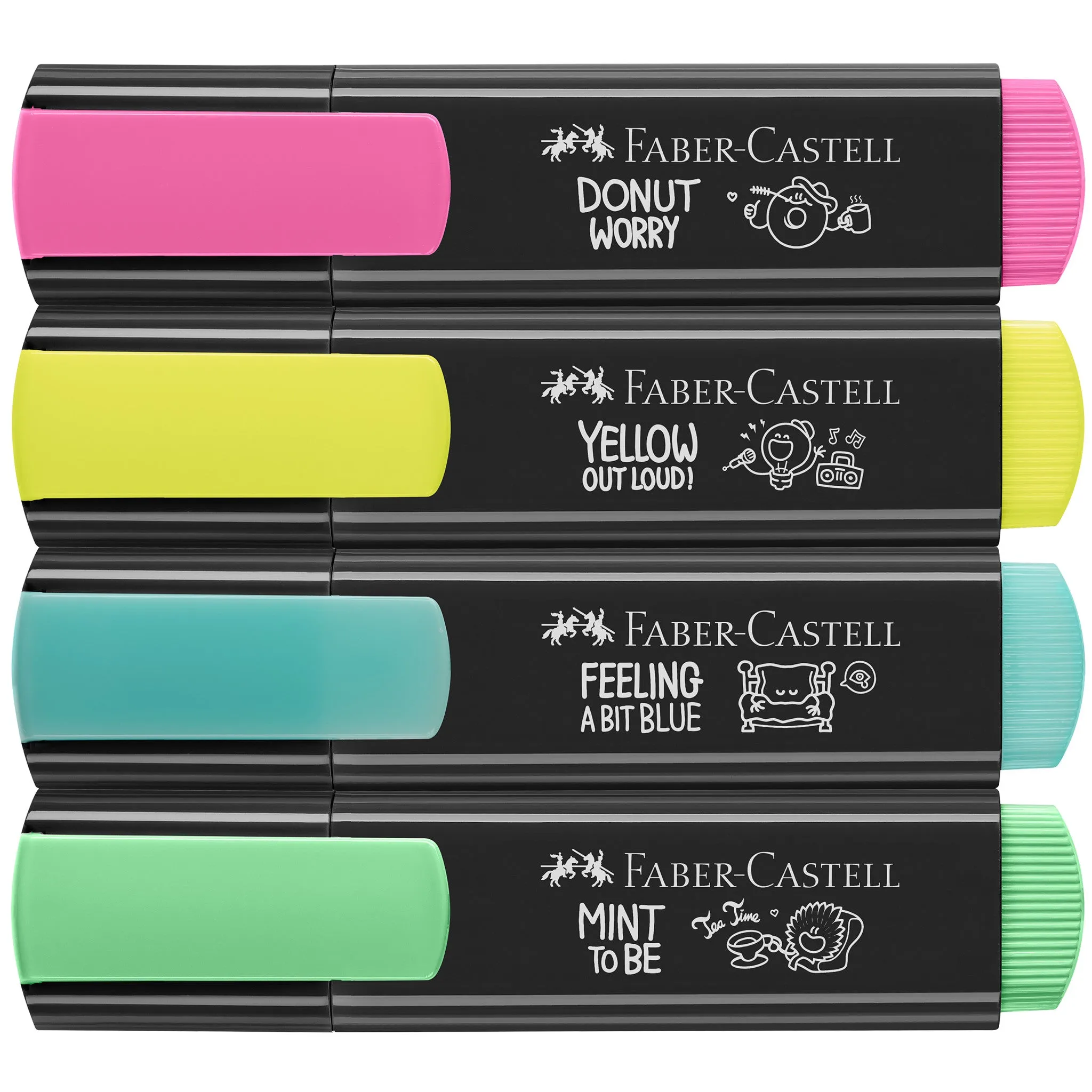 Highlighters, Graffiti Neon Colors - Box of 4 - #254690