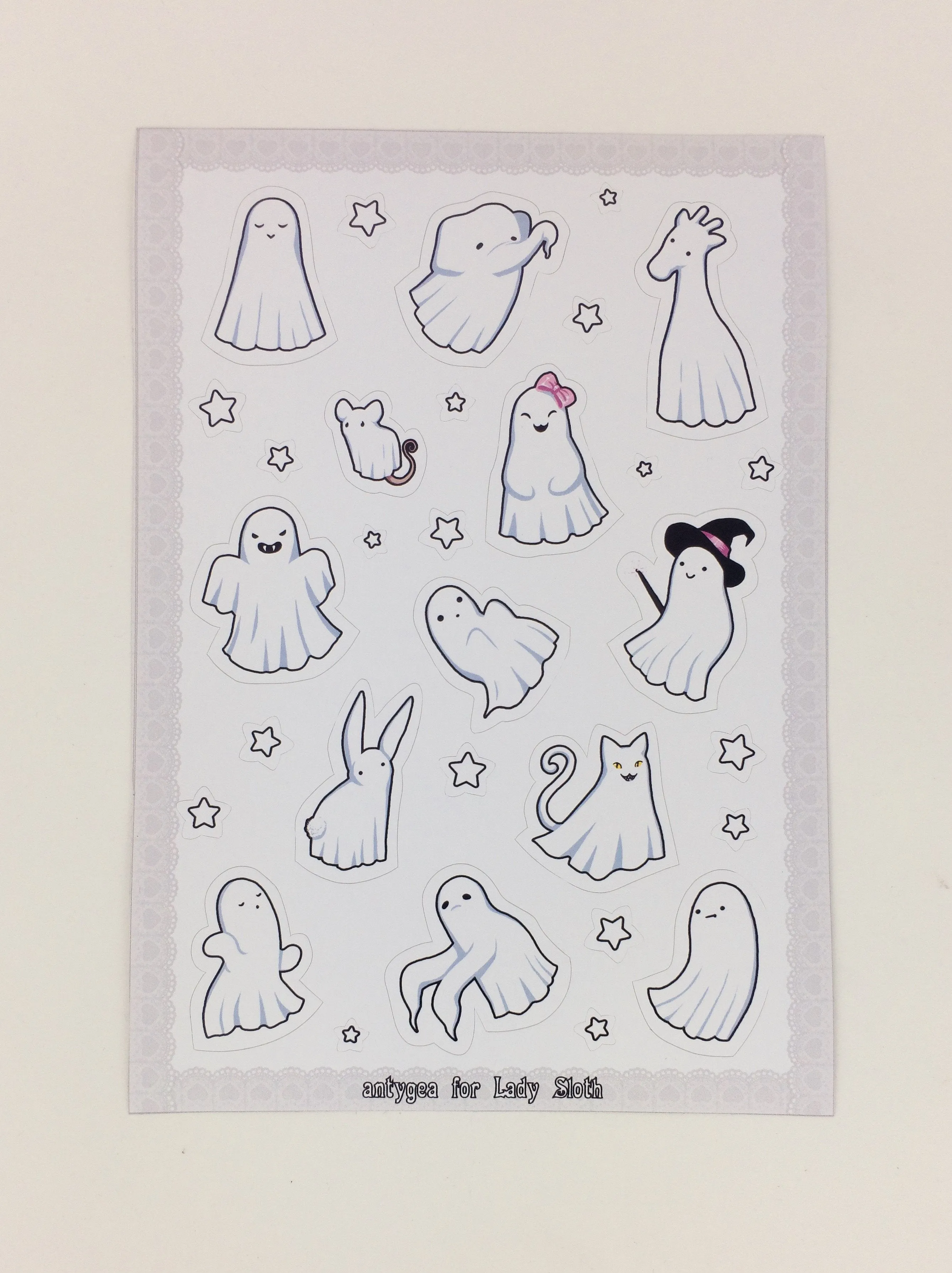 Instant Shipping! Lady Sloth Sticker Sheet