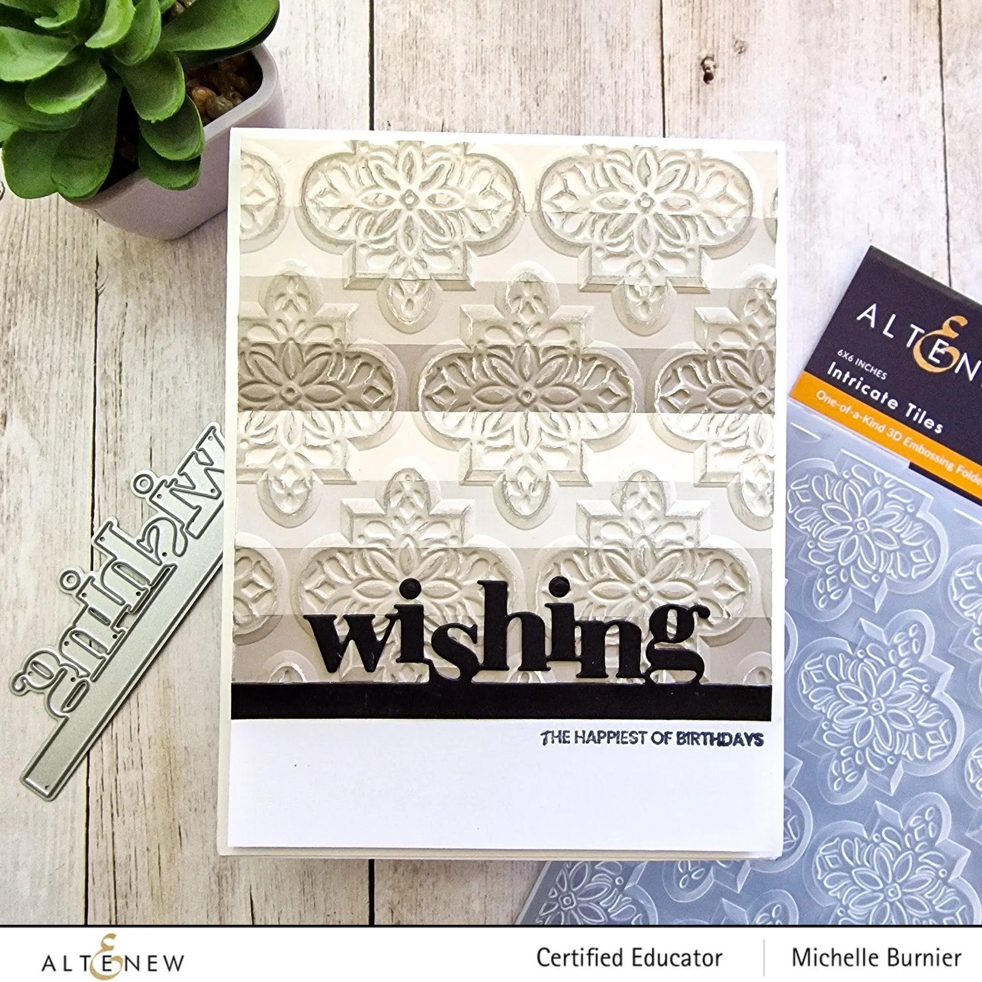 Intricate Tiles 3D Embossing Folder