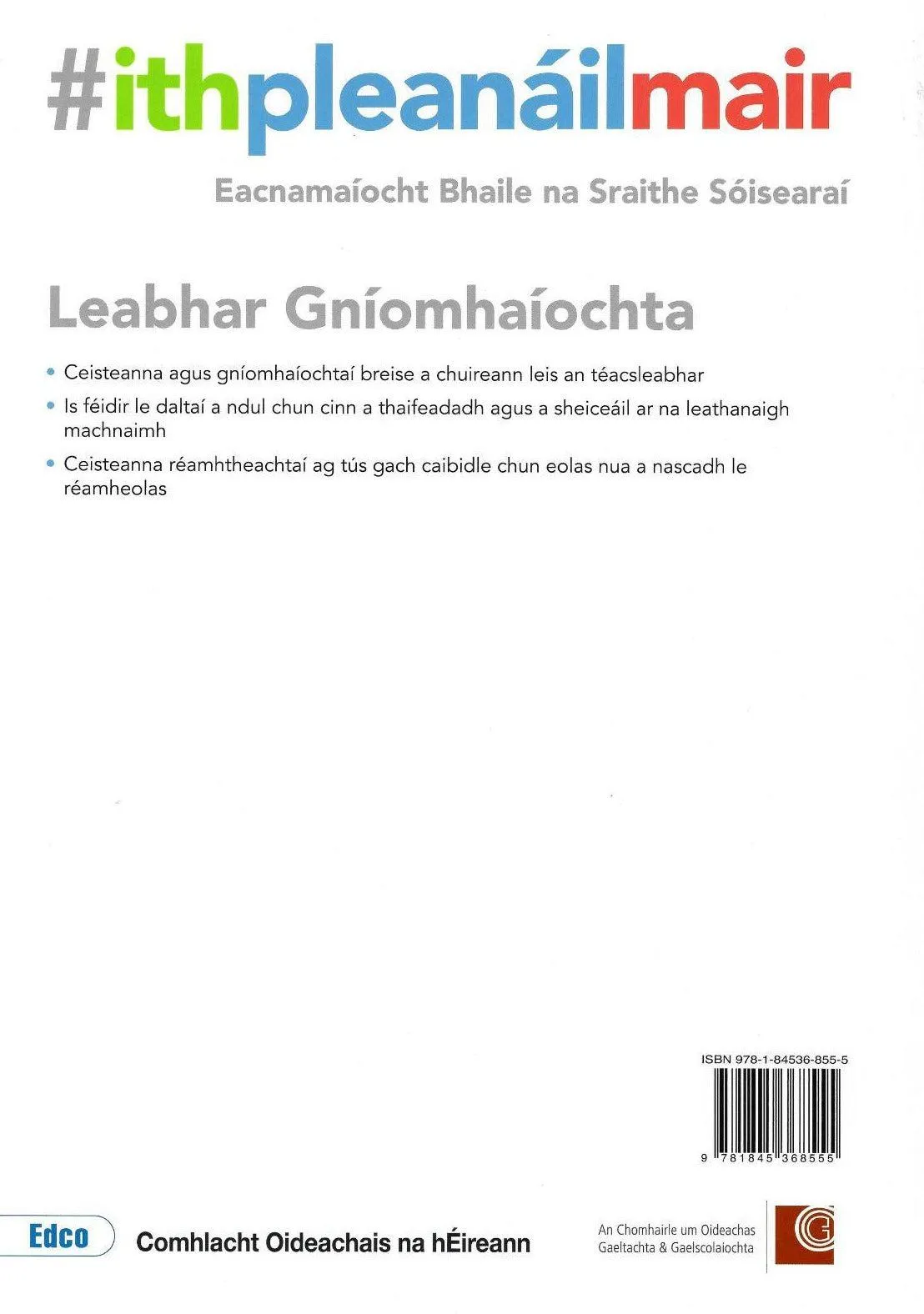 Ith pleanáil mair (Eat Plan Live) - Leabhair Gníomhaíochta Amhain (Workbook Only)