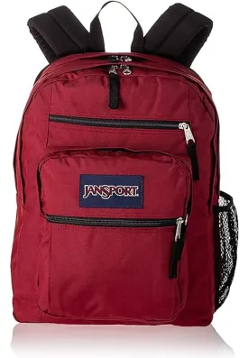 JANSPORT BIG STUDENT W/LAPTOP SLEEVE BACKPACK 19 VIKING RED حقيبة ظهر جان سبورت