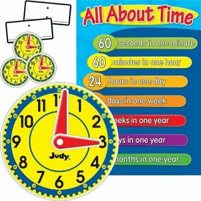 Judy Clock Bulletin Board Set of 113 Pieces