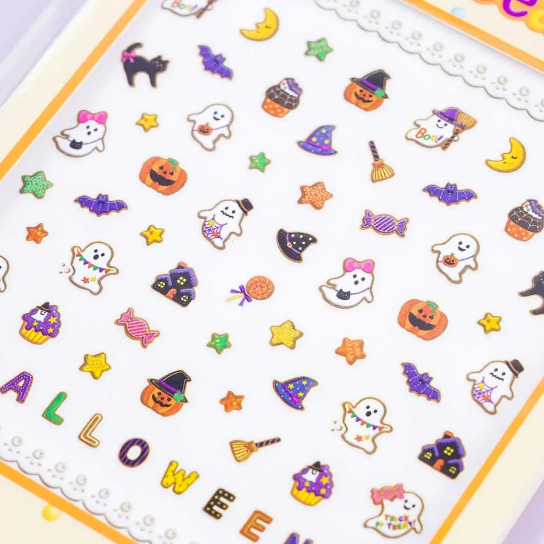 Kawaii Happy Halloween Nail Point Seals