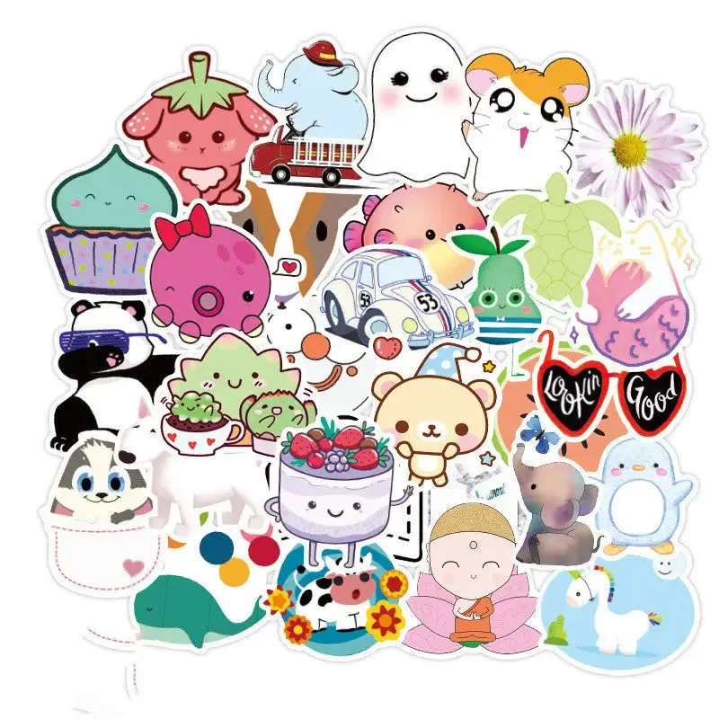 Kawaii Pastel Color 50 Stickers