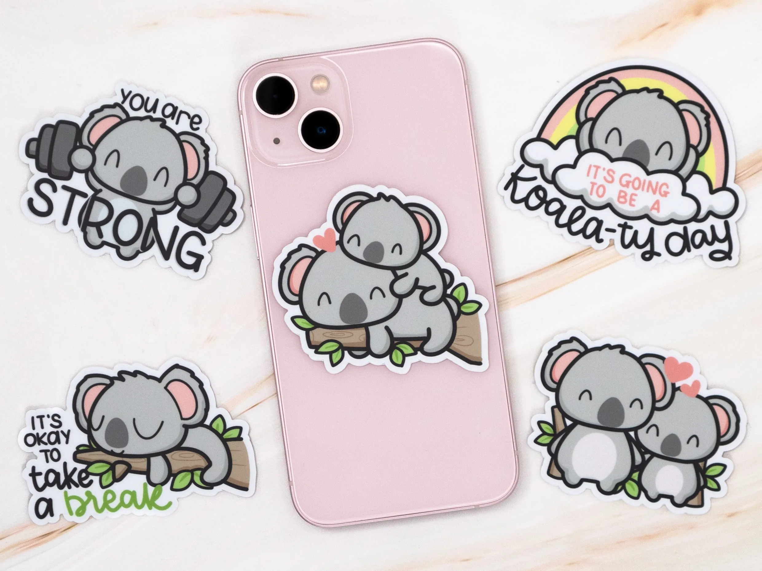 Koala-Ty Time Die cut stickers