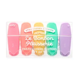 Le BonBon Patisserie Scented Pastel Highlighters - Set of 5