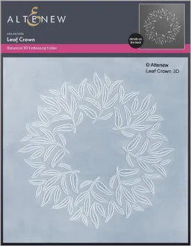 Leaf Crown 3D Embossing Folder