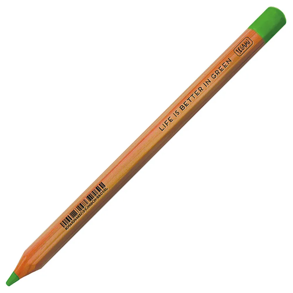 Legami Life Is Better In Jumbo Fluorescent Coloured Pencils Green