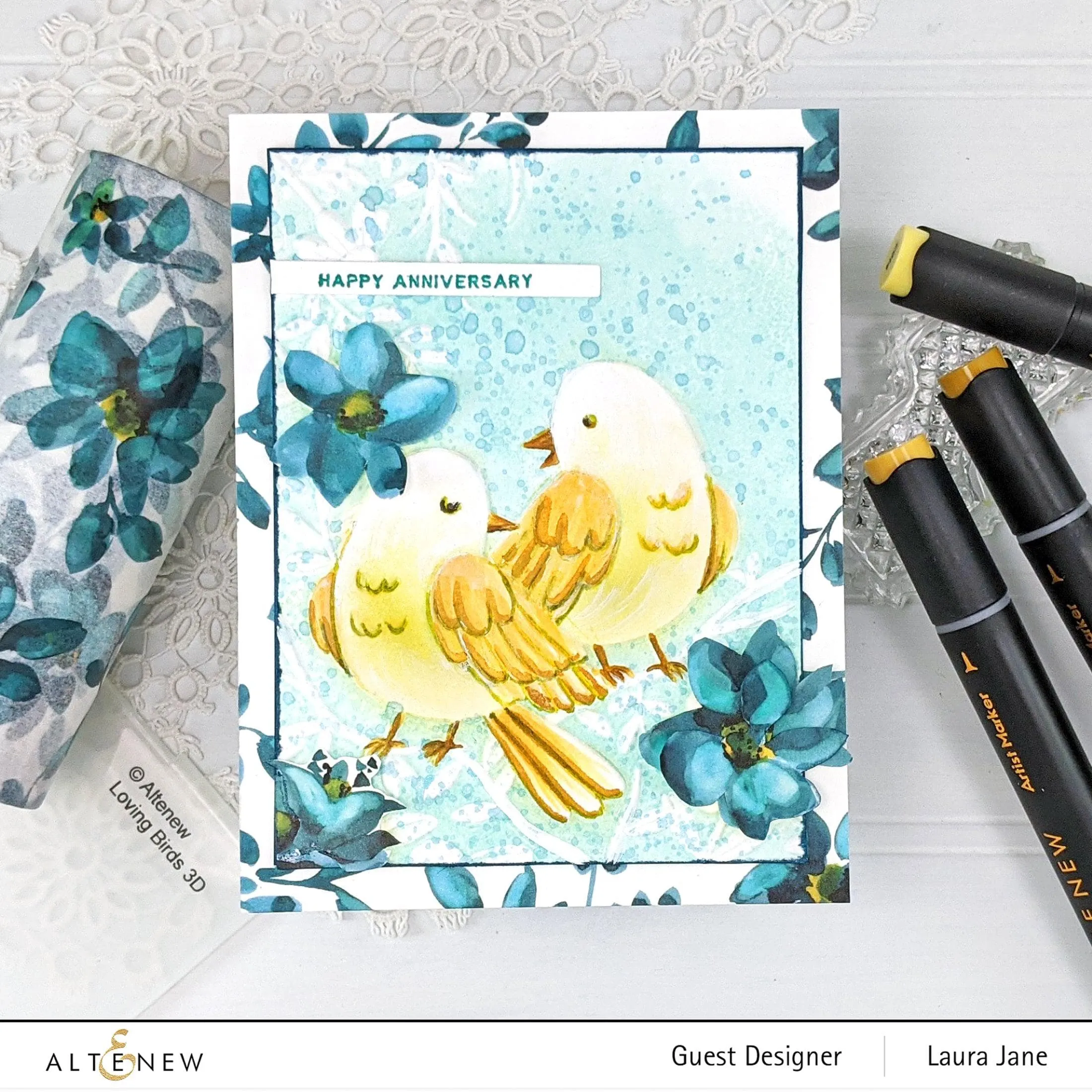 Loving Birds 3D Embossing Folder