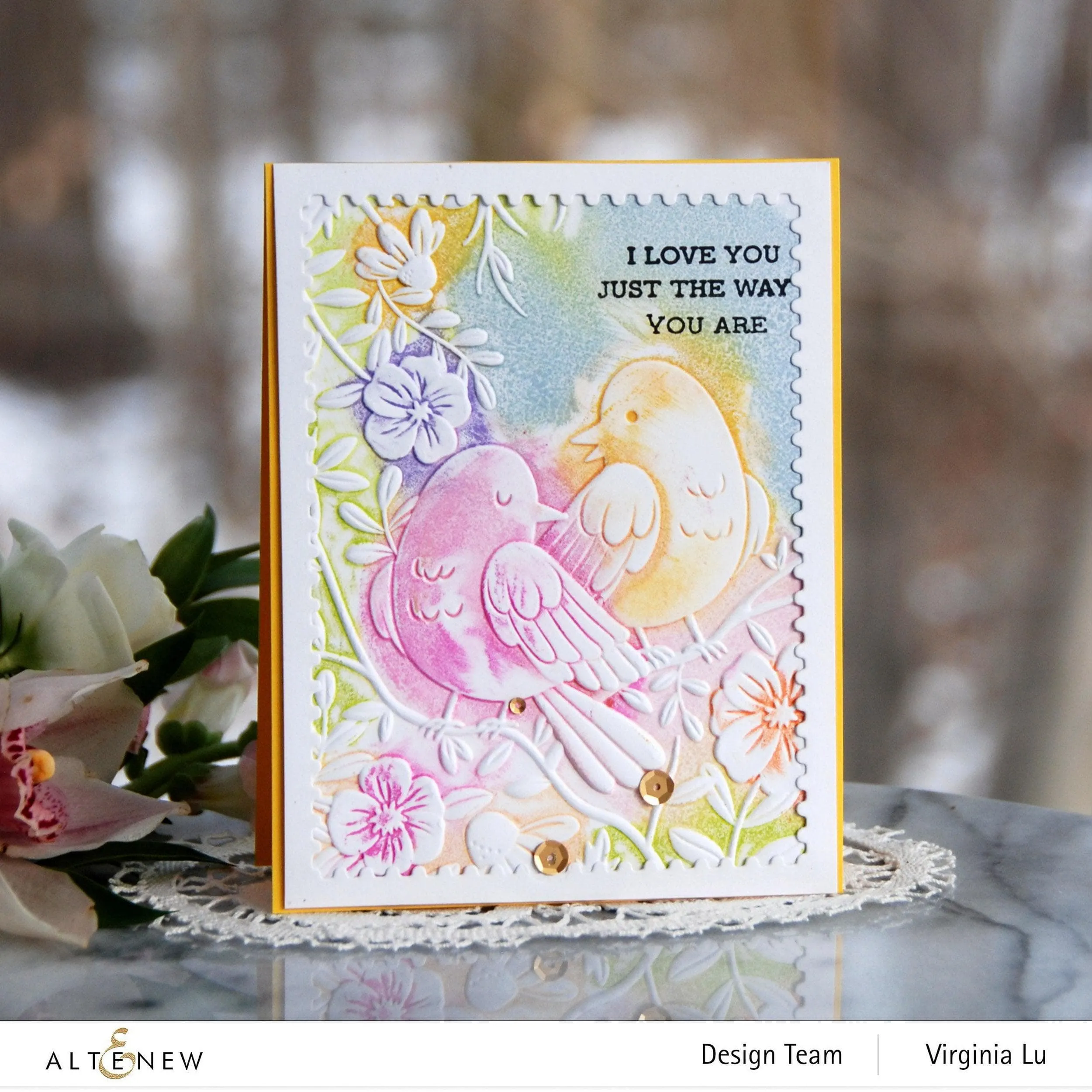 Loving Birds 3D Embossing Folder