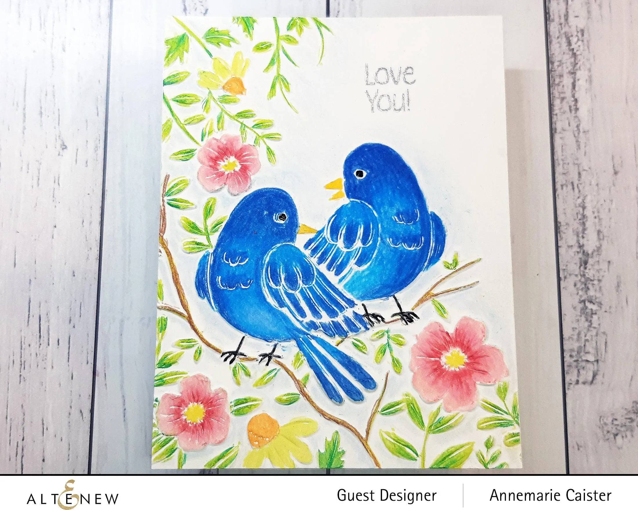 Loving Birds 3D Embossing Folder