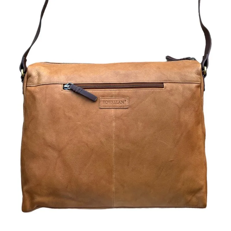 Lyon Tan & Brown Large Slouchy Bag