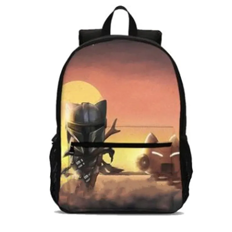 Mandalorian Print USB Charging Backpack