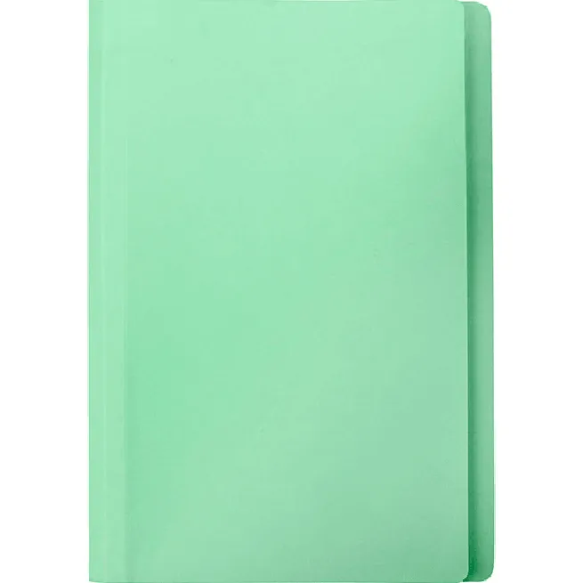 Marbig Manilla Folder Foolscap Light Green Box 100 Document Paper Filing Files