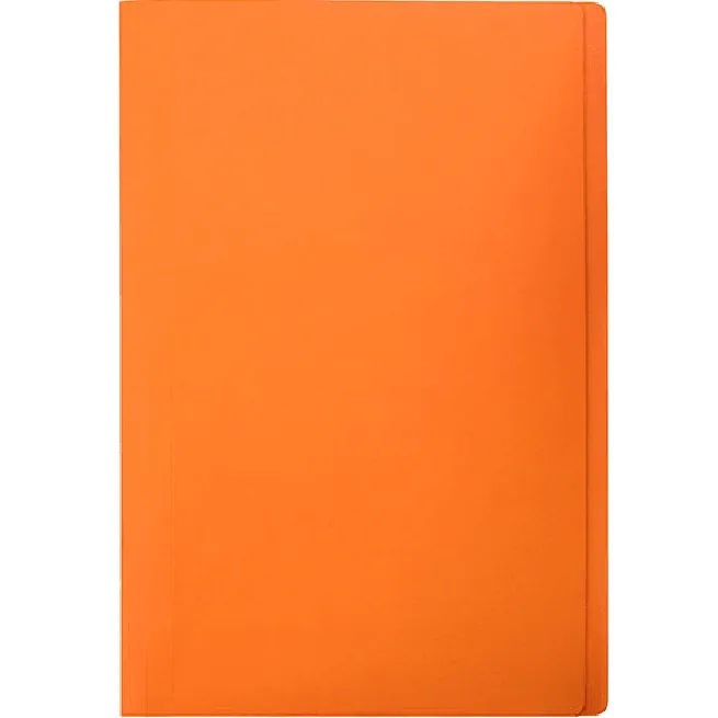 Marbig Manilla Folder Foolscap Orange Box 100 Document Paper Filing Files