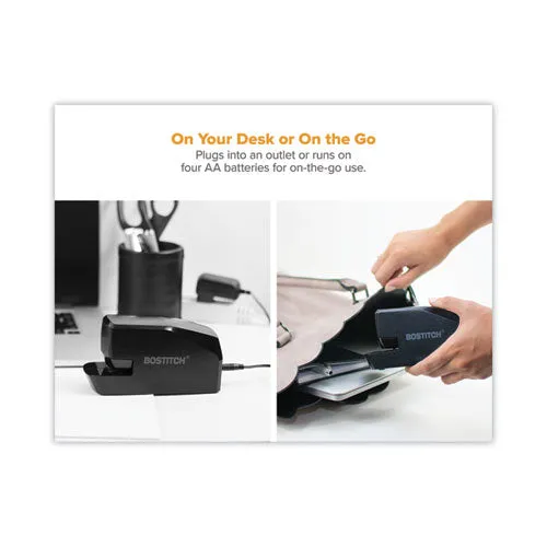 Mds20 Portable Electric Stapler, 20-sheet Capacity, Black