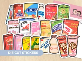 Mega Asian Snack Pack (Set of 20) Die Cut Stickers