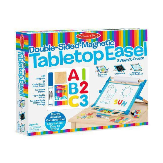 Melissa & Doug Deluxe Double-Sided Tabletop Easel