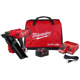 Milwaukee M18 FUEL 18 Volt Brushless 30 deg Framing Nailer Kit