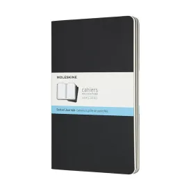 Moleskine Cahier Journals 3pk - Large, Dotgrid, Black