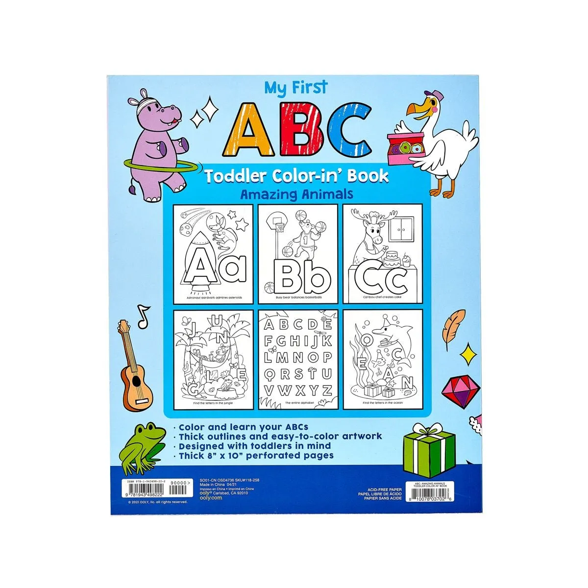 My First ABC Toddler Coloring Book