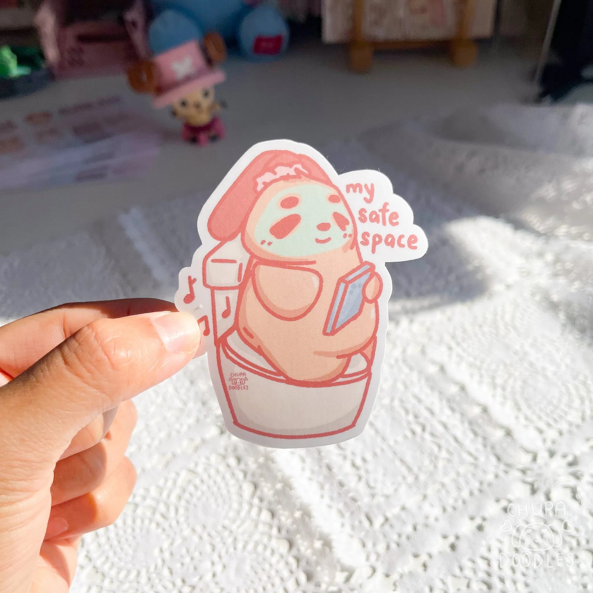 My Safe Space IBS Cute Sticker (Matte Finish)