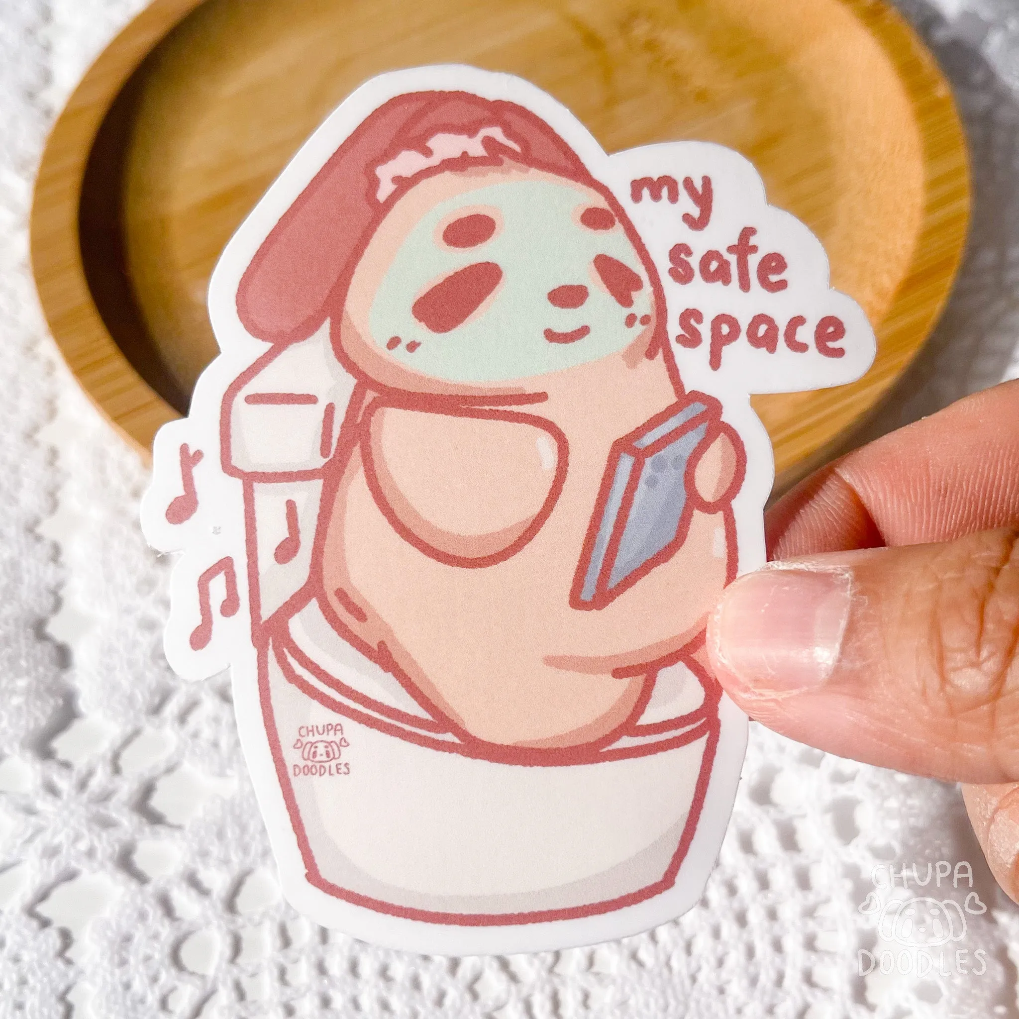 My Safe Space IBS Cute Sticker (Matte Finish)