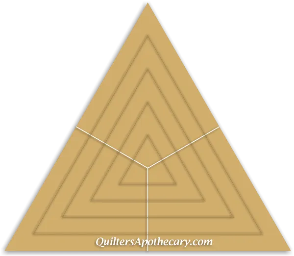 Mystical Shapes Nested Triangle