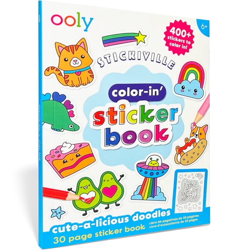 *NEW* Ooly Stickiville Color-in' Sticker Book