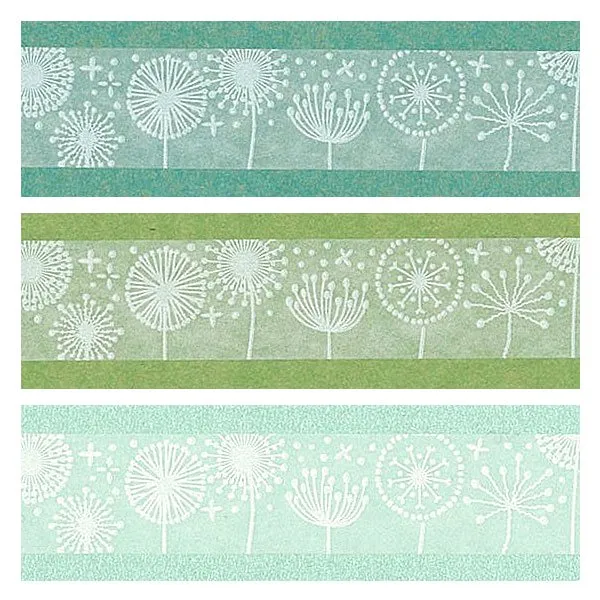 Oboro Dandelion White Washi Tape