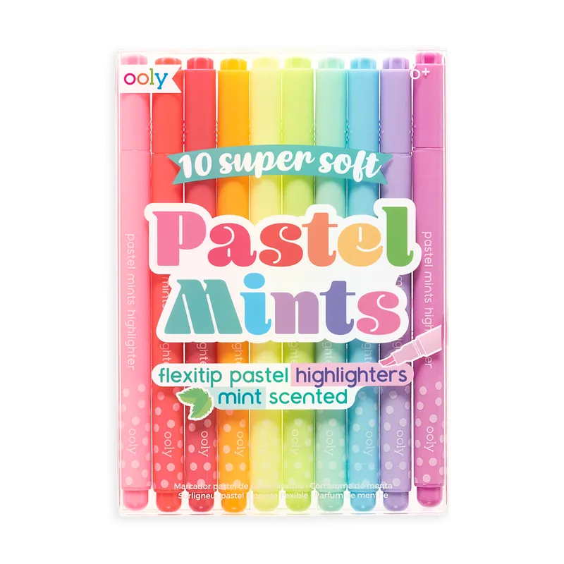 Pastel Mints - Mint Scented Flexitip Pastel Highlighters