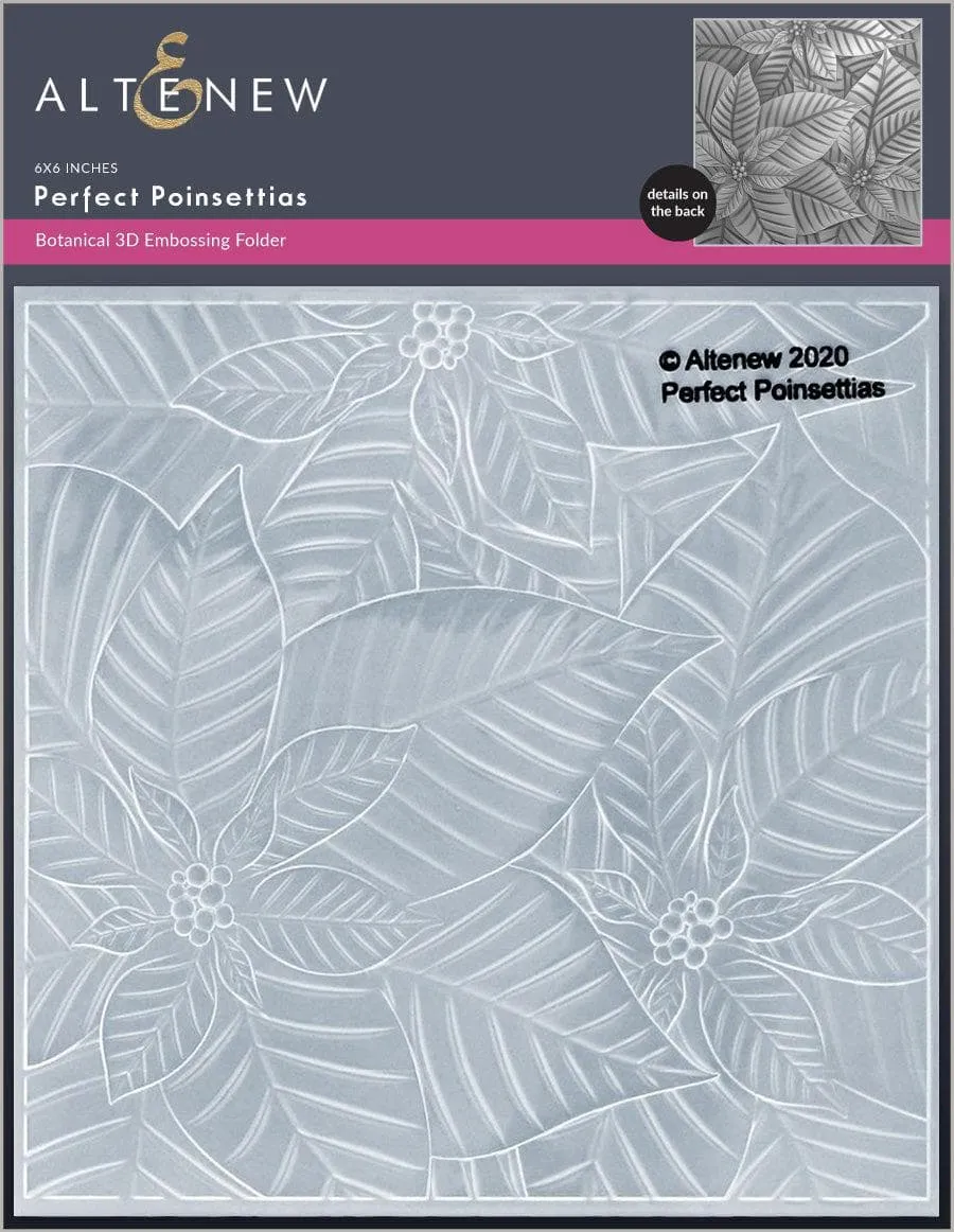 Perfect Poinsettias 3D Embossing Folder