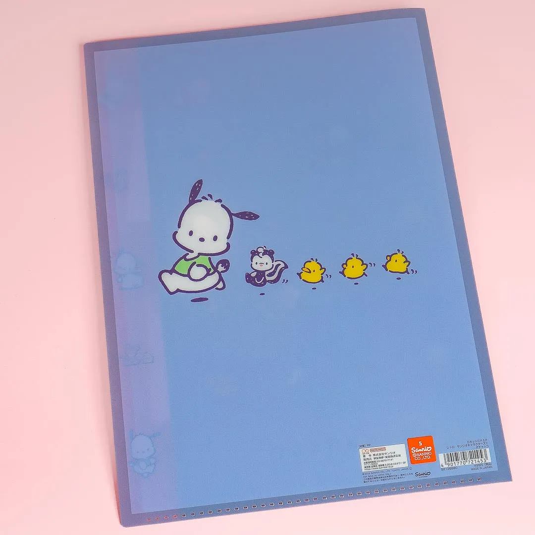 Pochacco Outdoor Fun Multi Pocket A4 File Folder