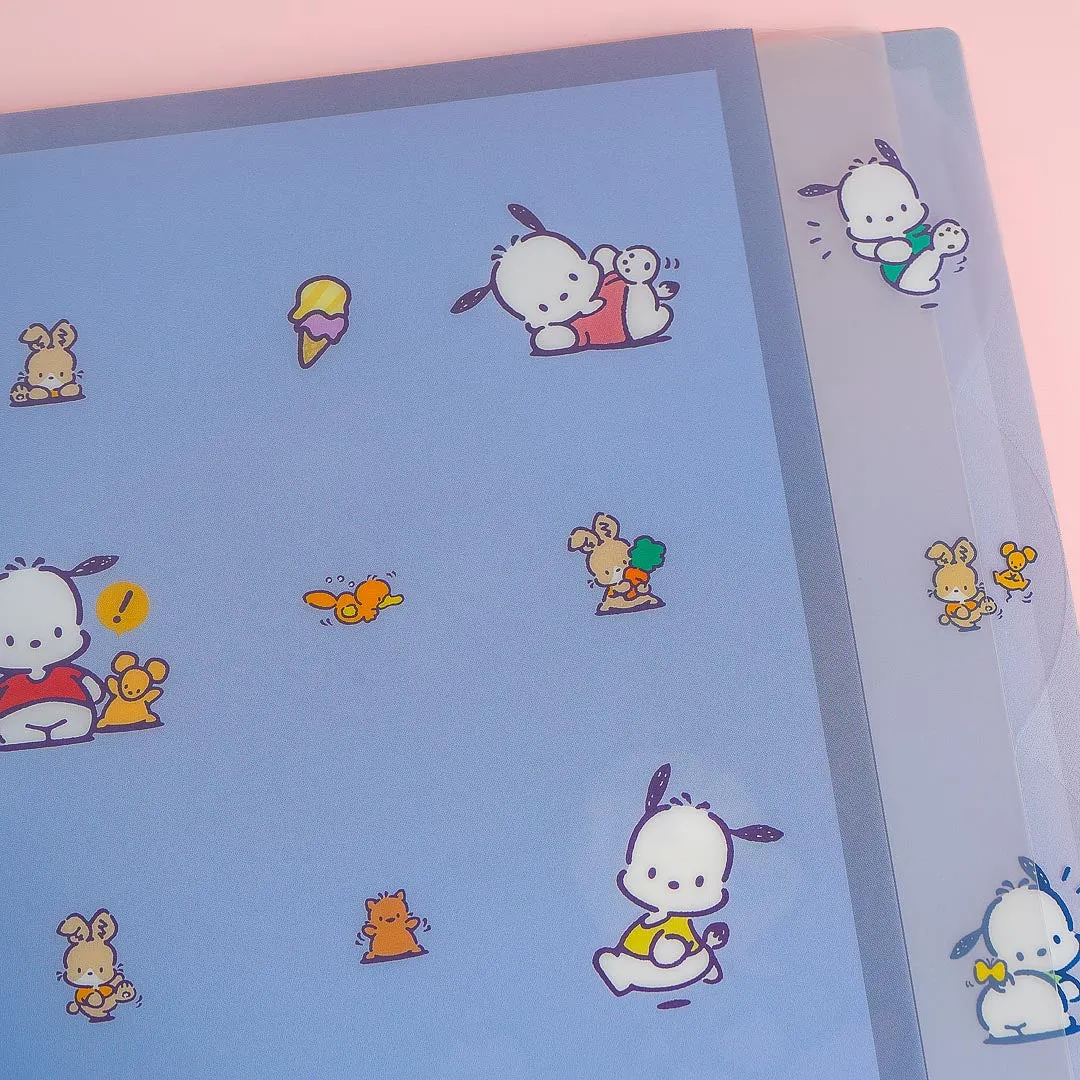 Pochacco Outdoor Fun Multi Pocket A4 File Folder