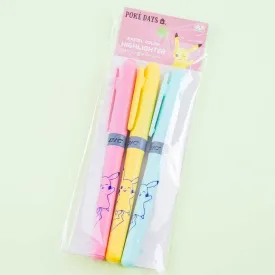 Pokémon Pikachu Poké Days Pastel Highlighter Set