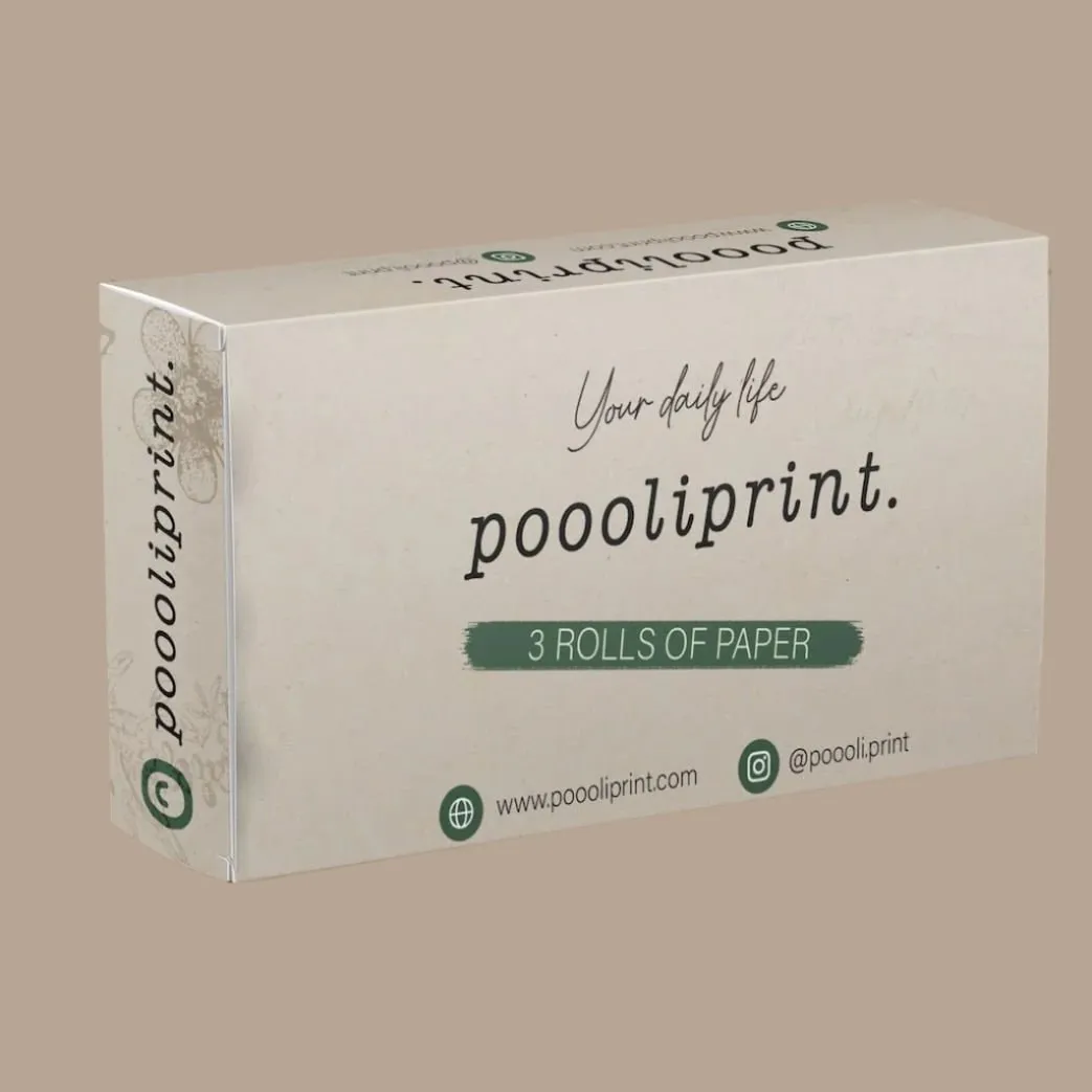 PoooliPaper® XL Colored Paper 3 Rolls