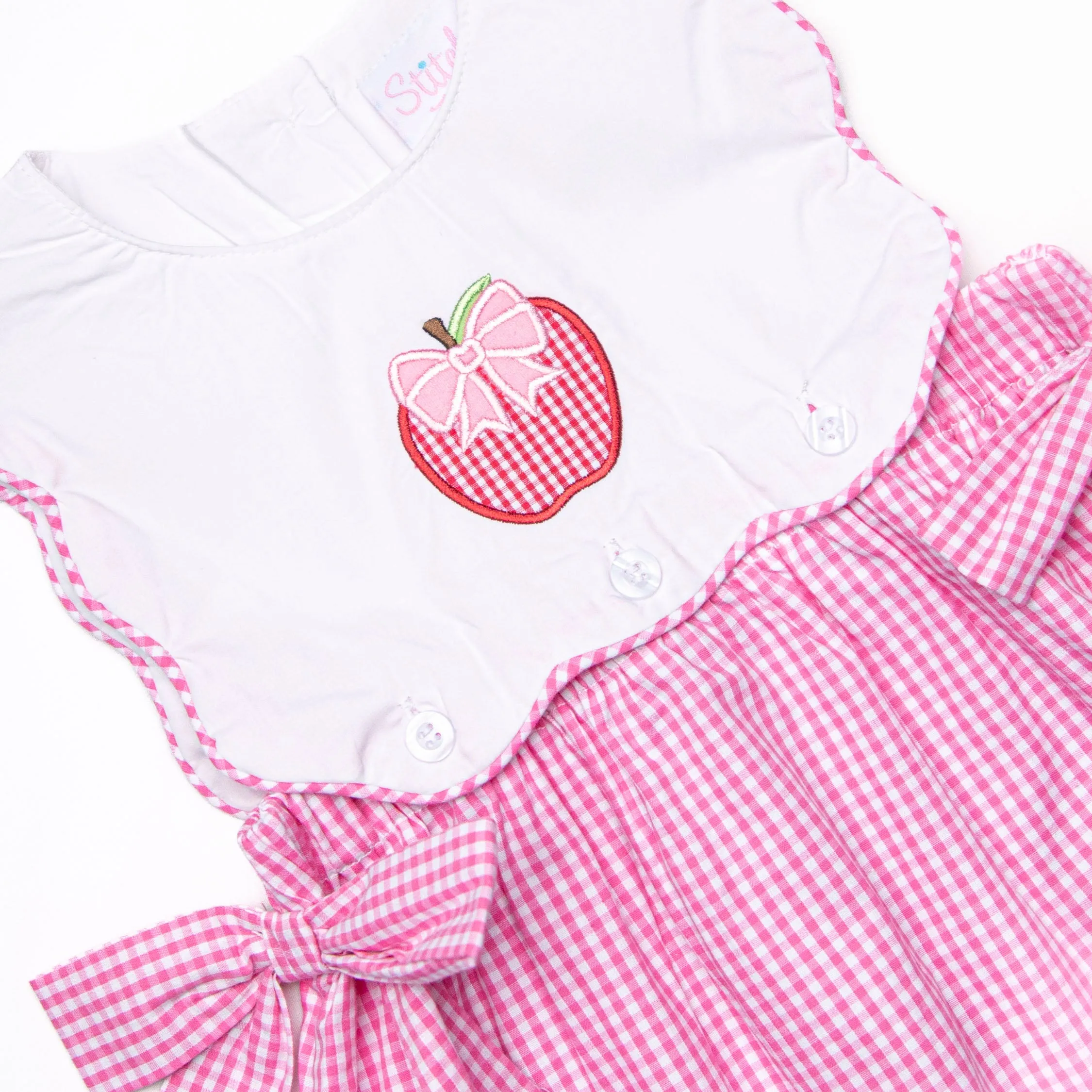 Prep and Polish Applique Bloomer Set, Pink