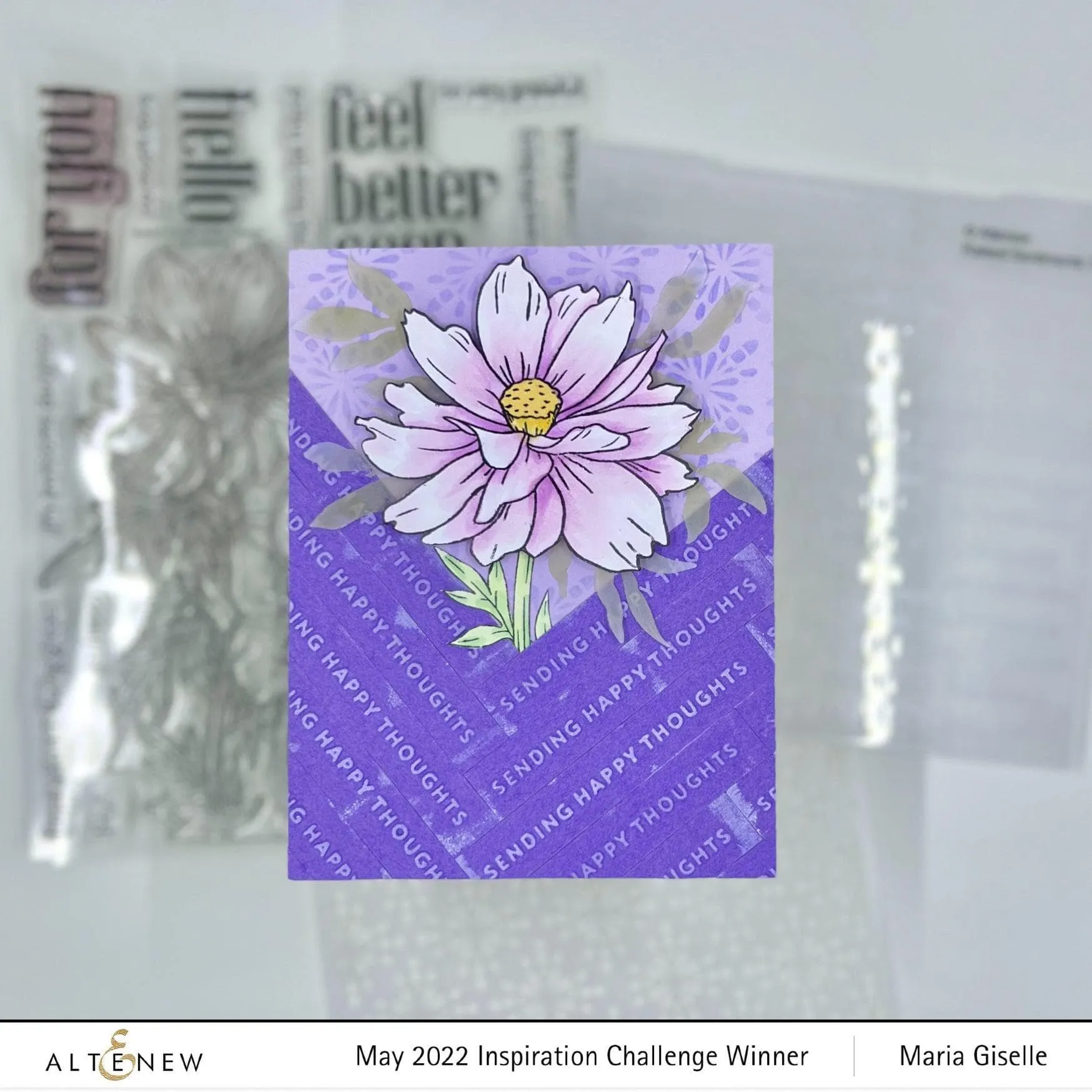 Raised Sentiments 3D Embossing Folder