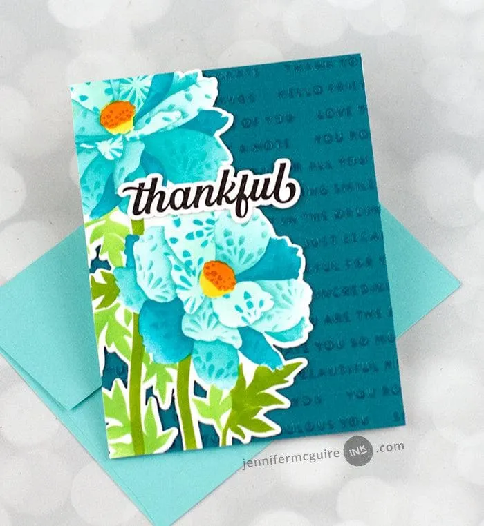 Raised Sentiments 3D Embossing Folder