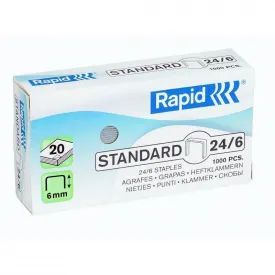 Rapid 24/6 Staples 1000 pcs