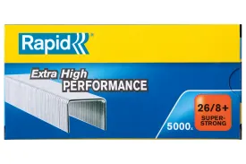 Rapid 26/8 Staples 5000 pcs